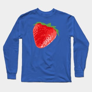 Minimalist Abstract Nature Art #58 Strawberry Long Sleeve T-Shirt